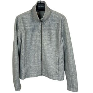 prAna Women’s Quilted Full Zip Jacket XL Gray Lightweight Casual Activewear